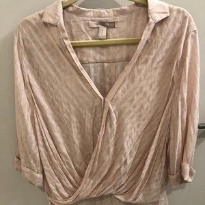 Blush Pink High-Low Blouse Never Been Worn